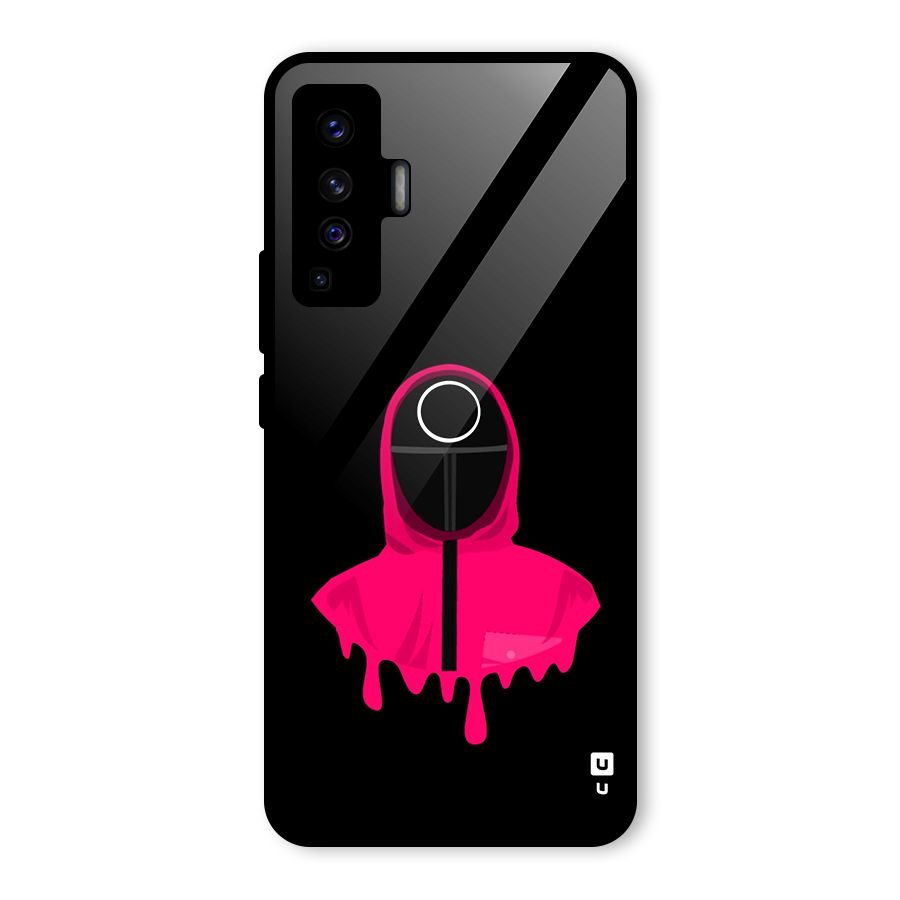 Squid Game Illustration Art Glass Back Case for Vivo X50