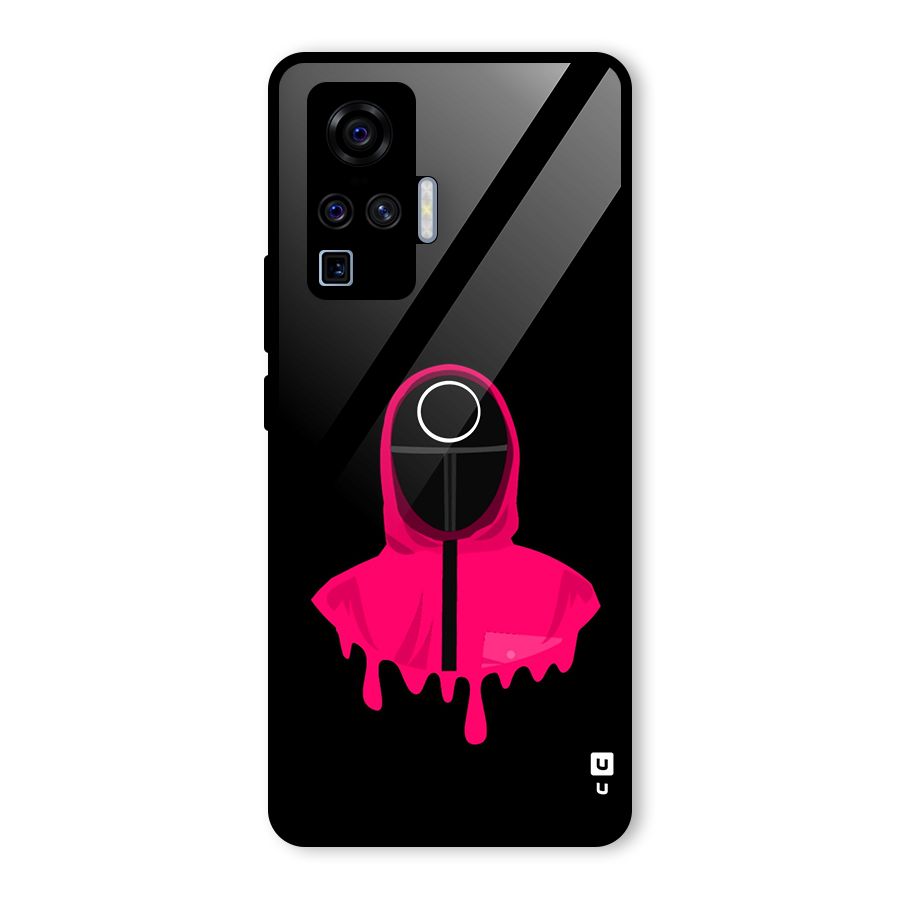 Squid Game Illustration Art Glass Back Case for Vivo X50 Pro