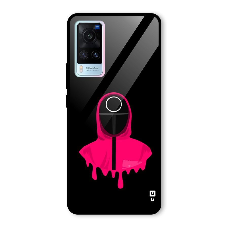 Squid Game Illustration Art Glass Back Case for Vivo X60