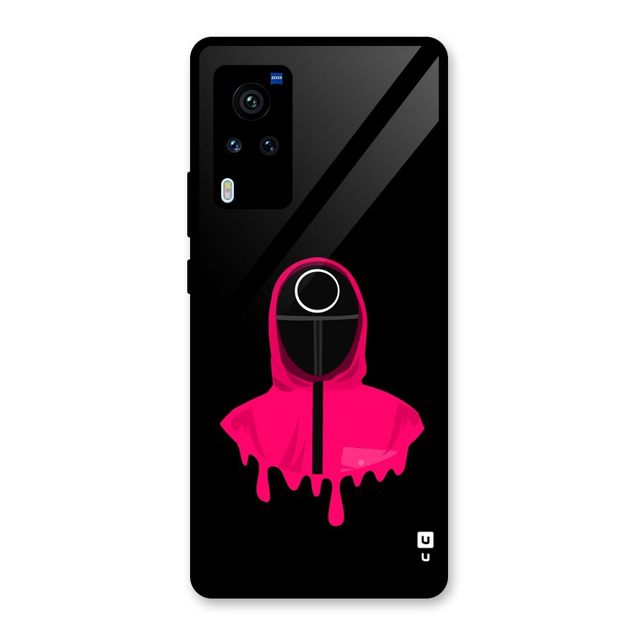 Squid Game Illustration Art Glass Back Case for Vivo X60 Pro