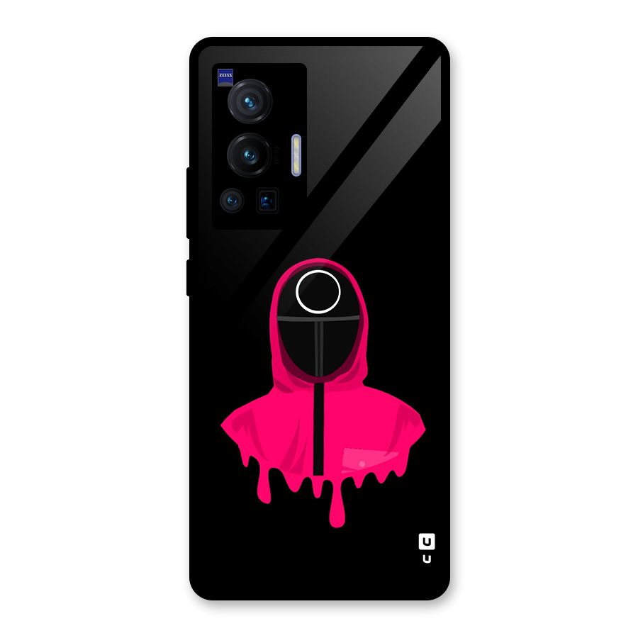 Squid Game Illustration Art Glass Back Case for Vivo X70 Pro