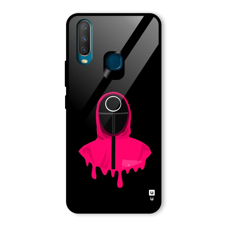 Squid Game Illustration Art Glass Back Case for Vivo Y15