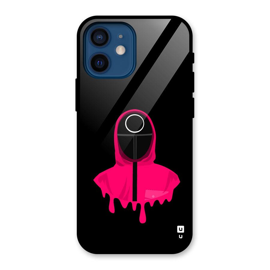 Squid Game Illustration Art Glass Back Case for iPhone 12 Mini