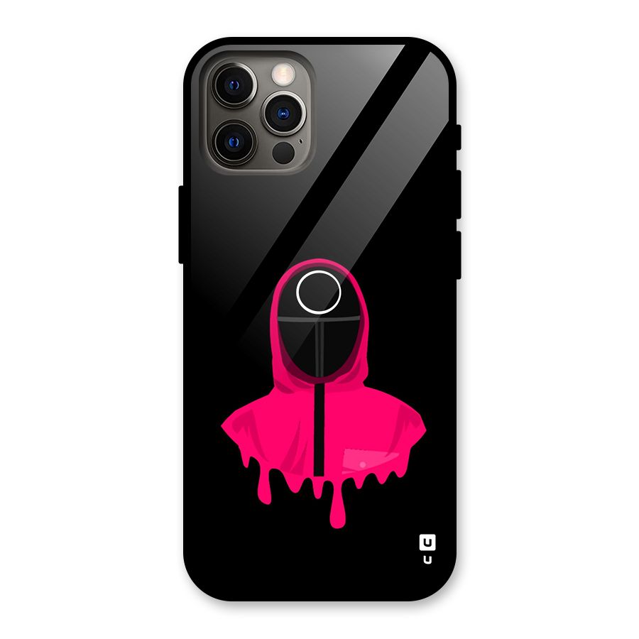 Squid Game Illustration Art Glass Back Case for iPhone 12 Pro
