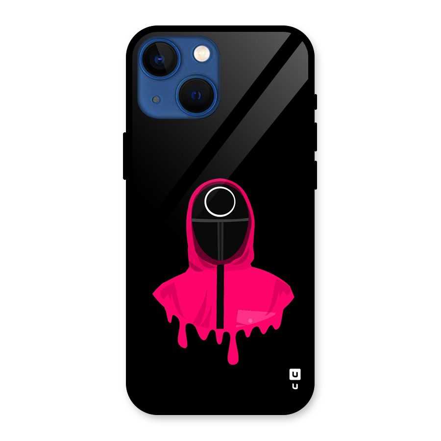 Squid Game Illustration Art Glass Back Case for iPhone 13 Mini