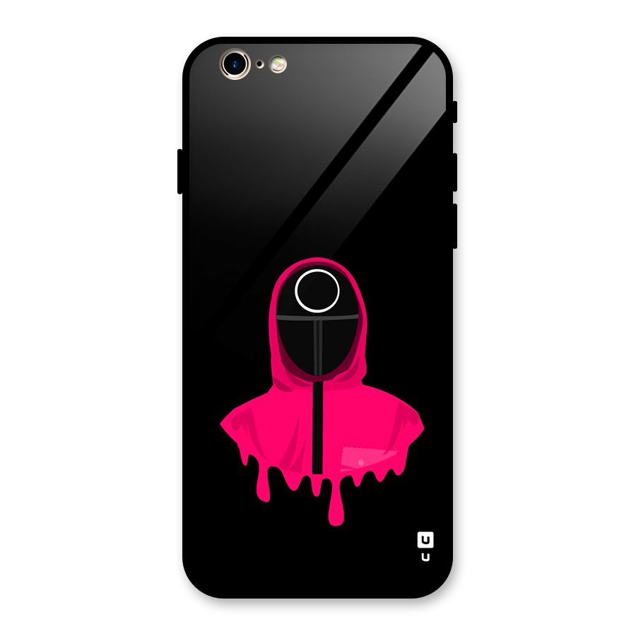 Squid Game Illustration Art Glass Back Case for iPhone 6 6S