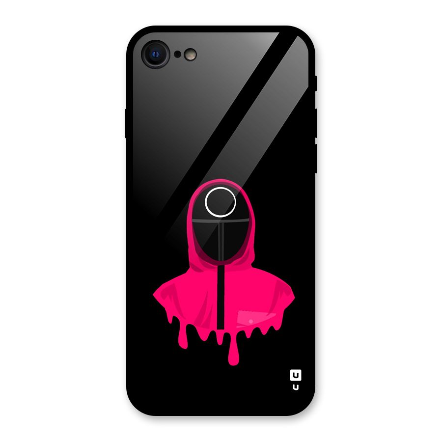 Squid Game Illustration Art Glass Back Case for iPhone 7