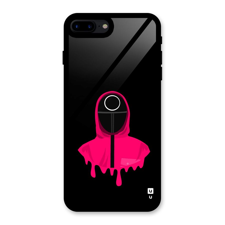 Squid Game Illustration Art Glass Back Case for iPhone 8 Plus