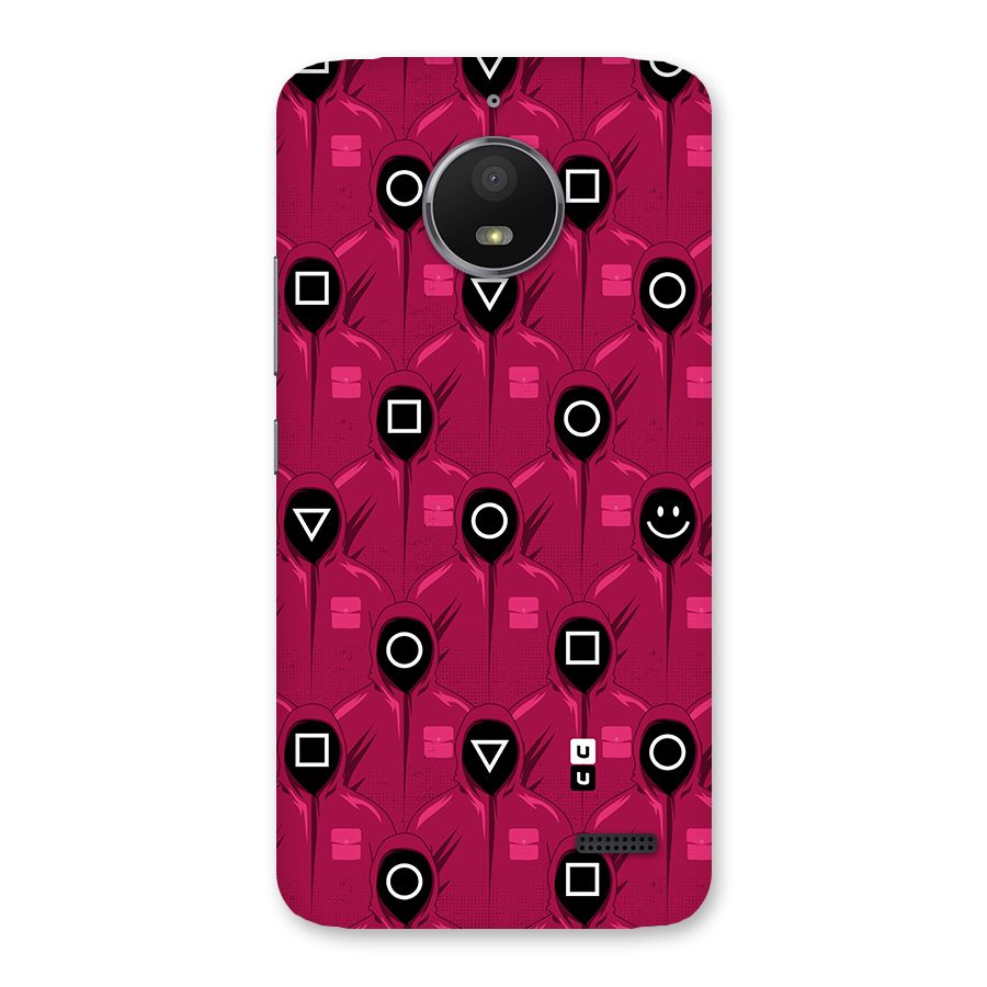 Squid Gamers Pattern Back Case for Moto E4