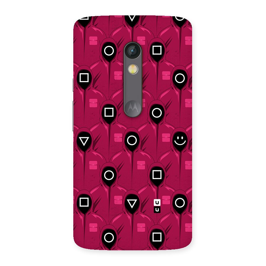 Squid Gamers Pattern Back Case for Moto X Play