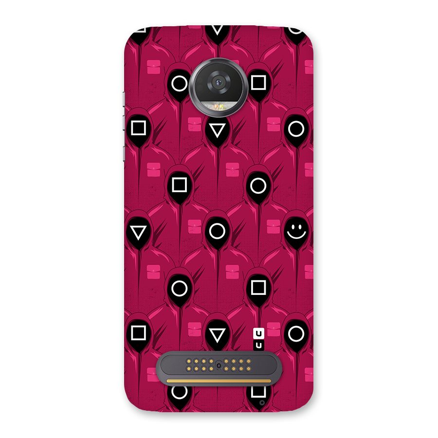 Squid Gamers Pattern Back Case for Moto Z2 Play