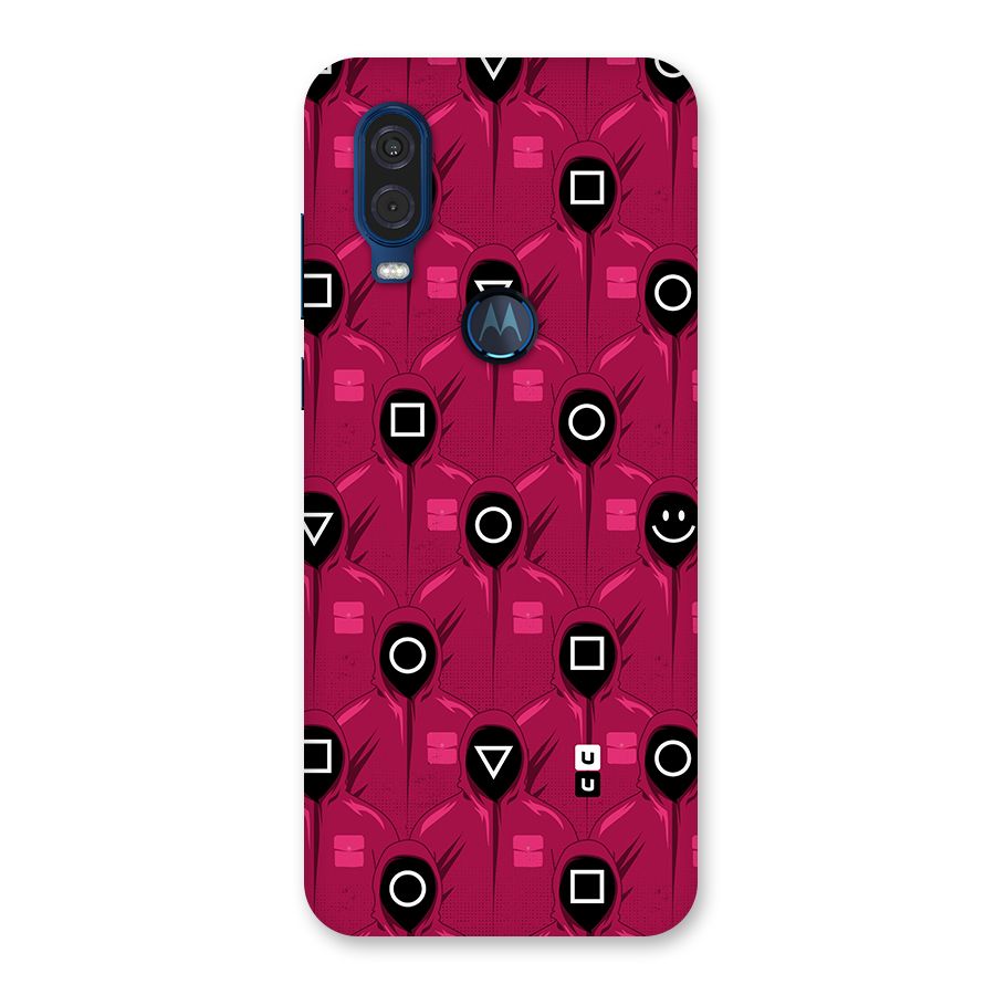 Squid Gamers Pattern Back Case for Motorola One Vision