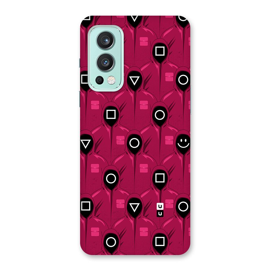 Squid Gamers Pattern Glass Back Case for OnePlus Nord 2 5G