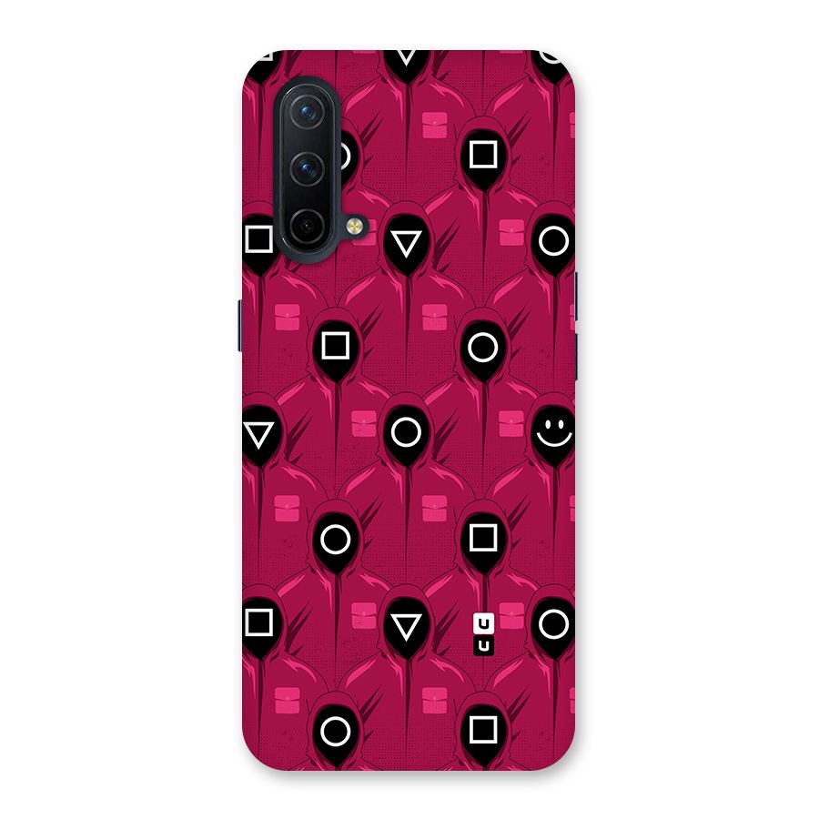 Squid Gamers Pattern Glass Back Case for OnePlus Nord CE 5G