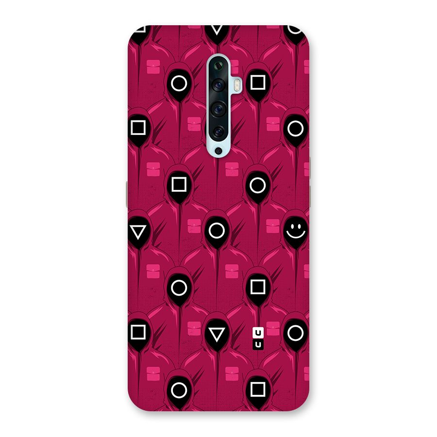 Squid Gamers Pattern Back Case for Oppo Reno2 F