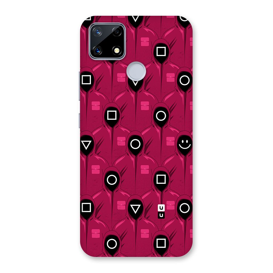 Squid Gamers Pattern Glass Back Case for Realme Narzo 20