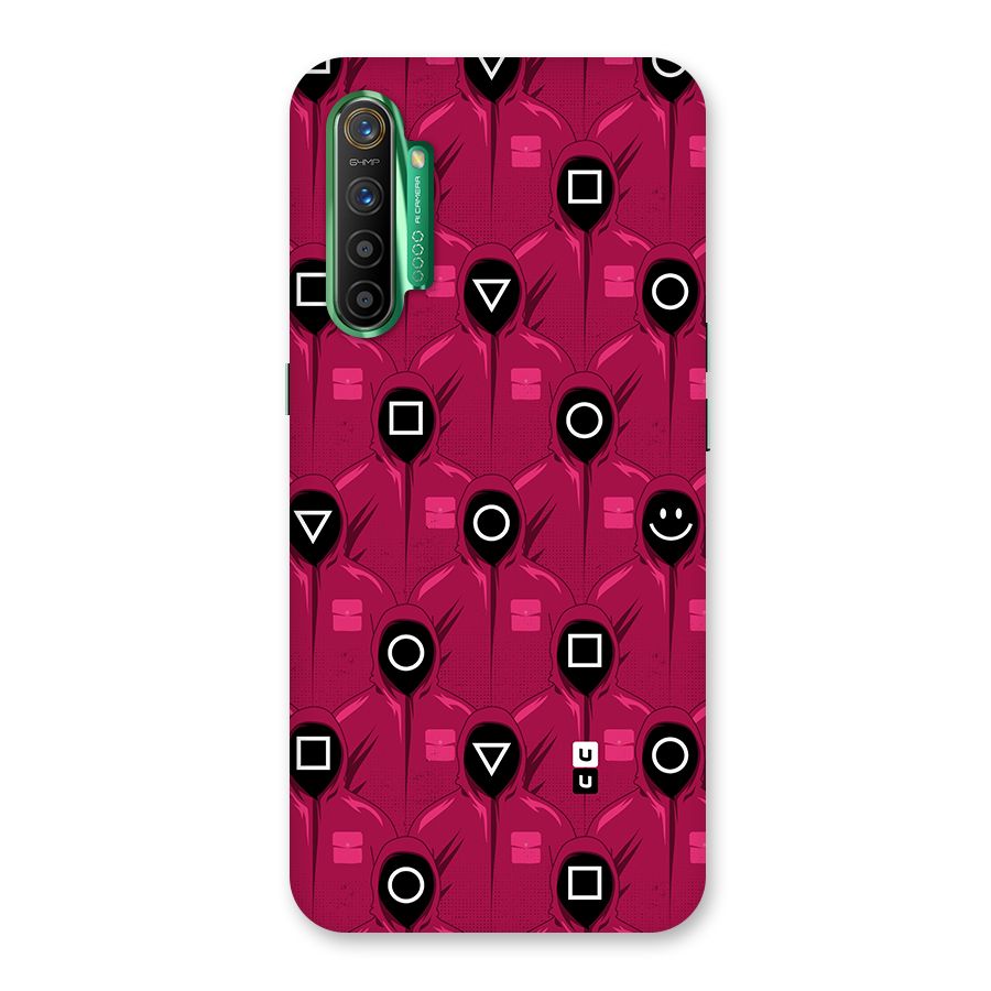 Squid Gamers Pattern Glass Back Case for Realme X2
