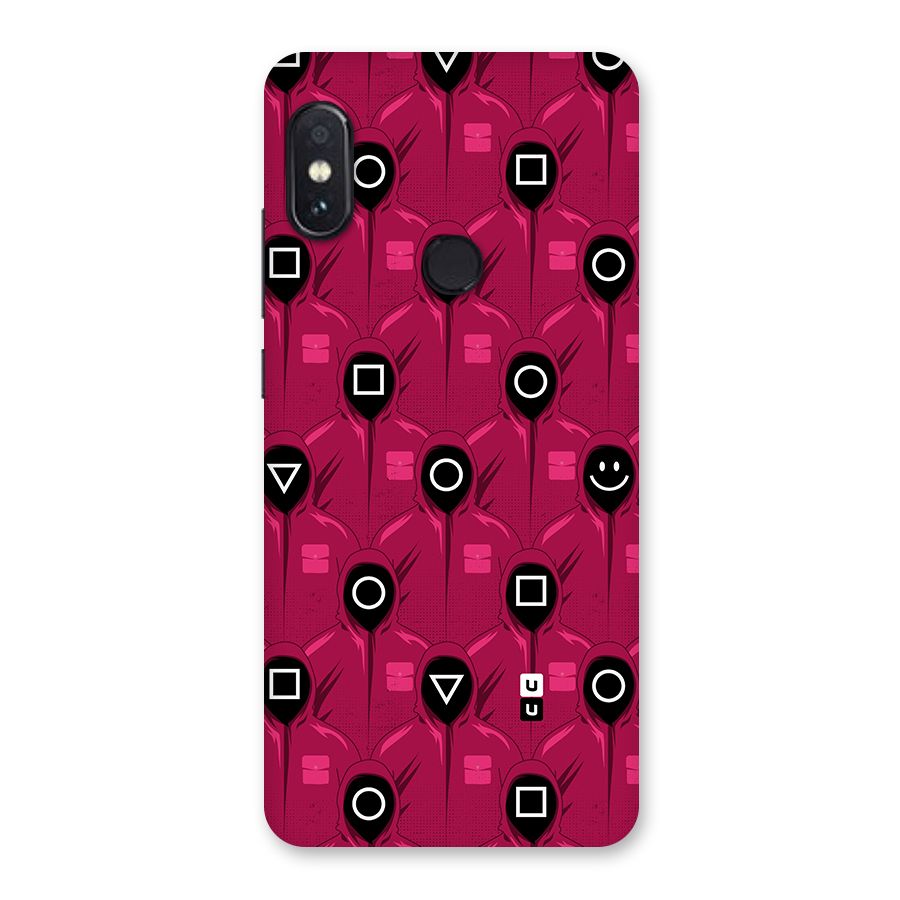 Squid Gamers Pattern Glass Back Case for Redmi Note 5 Pro