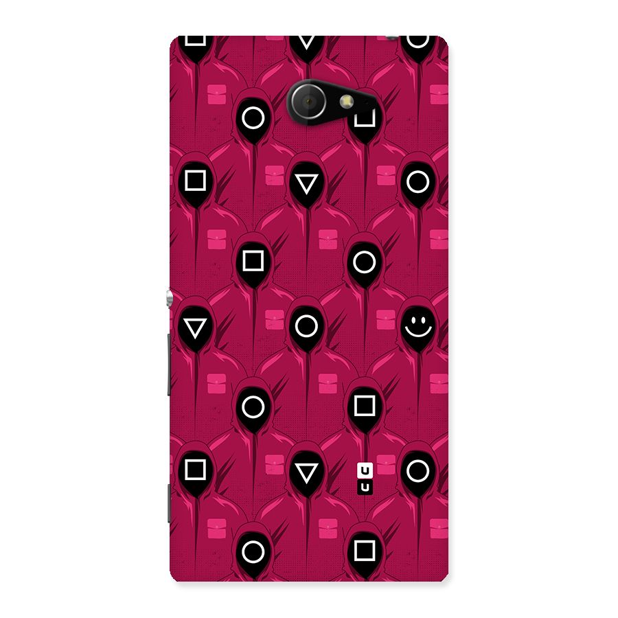 Squid Gamers Pattern Back Case for Sony Xperia M2