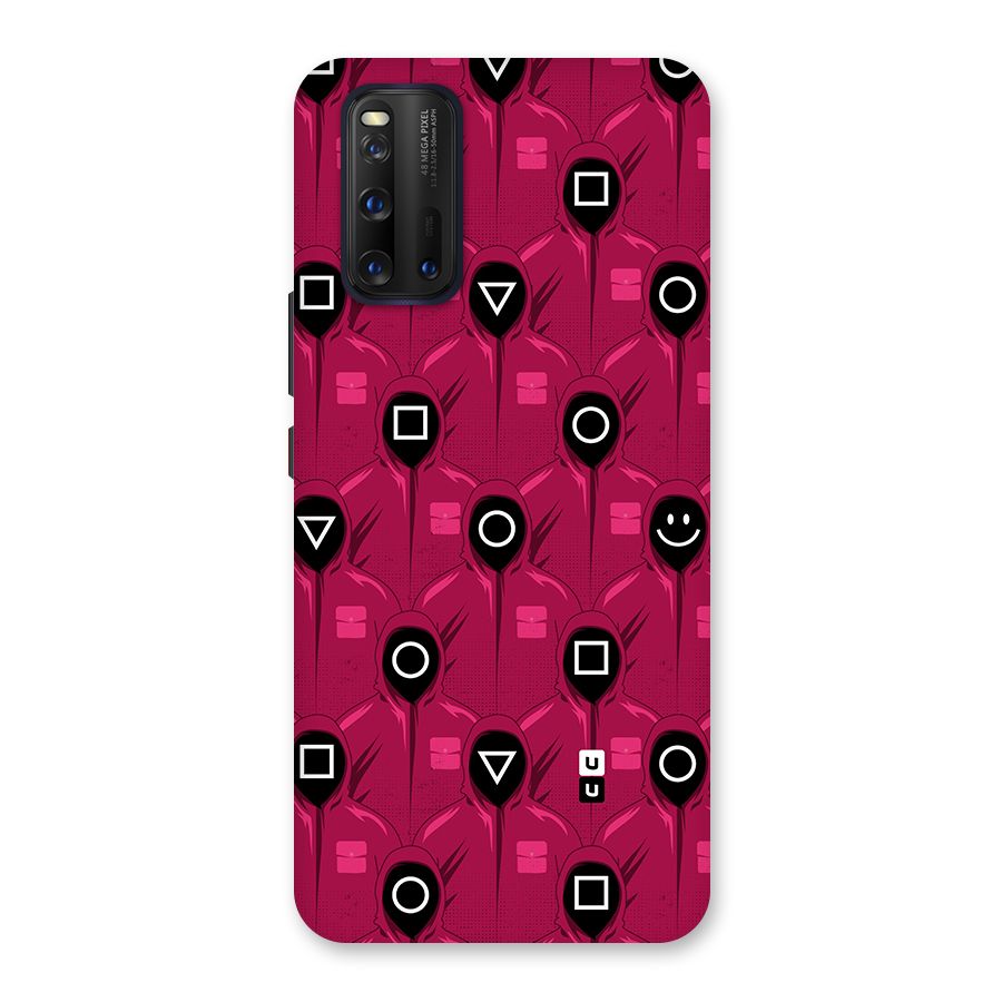 Squid Gamers Pattern Glass Back Case for Vivo iQOO 3