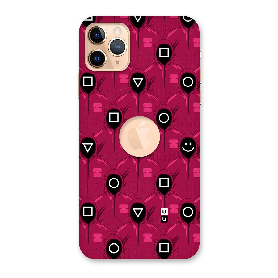 Squid Gamers Pattern Back Case for iPhone 11 Pro Max Logo Cut