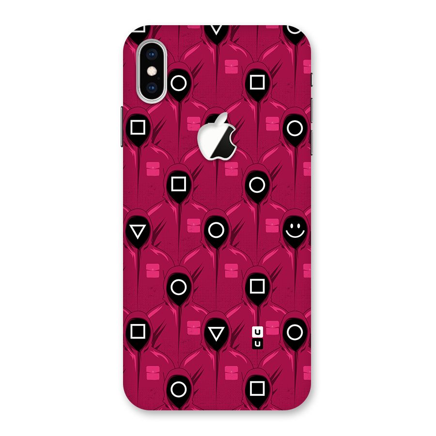 Squid Gamers Pattern Back Case for iPhone XS Max Apple Cut