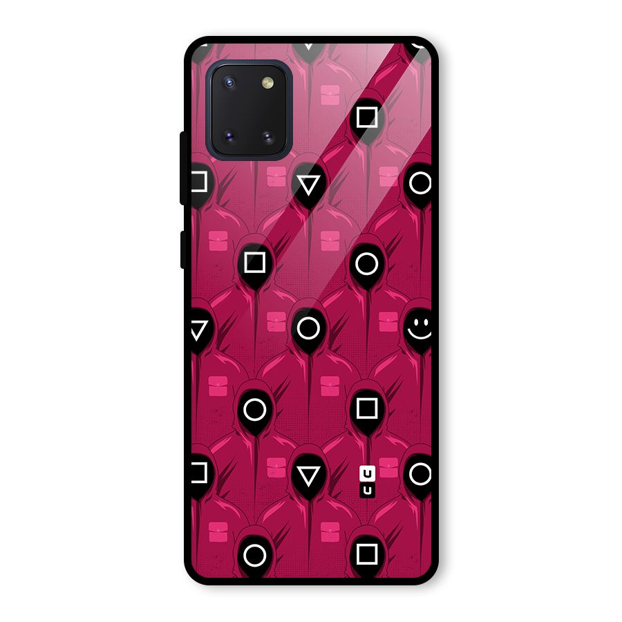Squid Gamers Pattern Glass Back Case for Galaxy Note 10 Lite