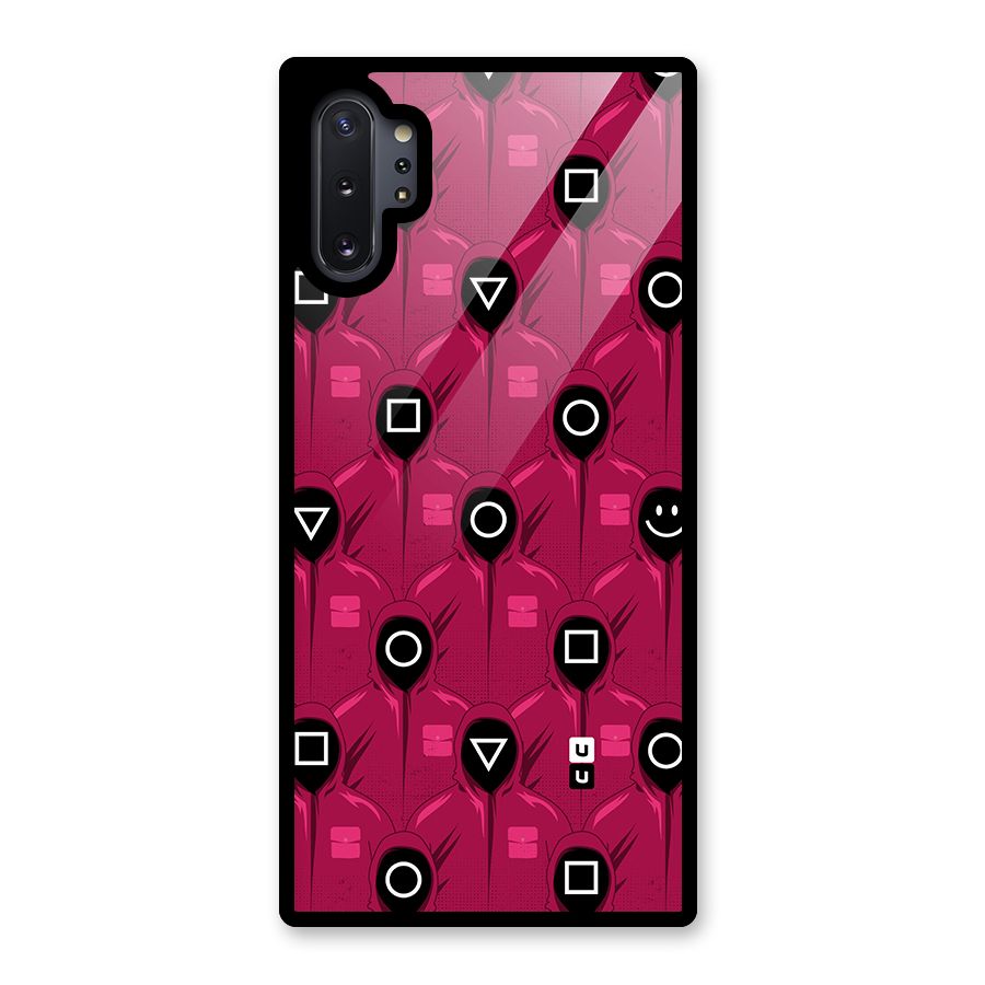 Squid Gamers Pattern Glass Back Case for Galaxy Note 10 Plus