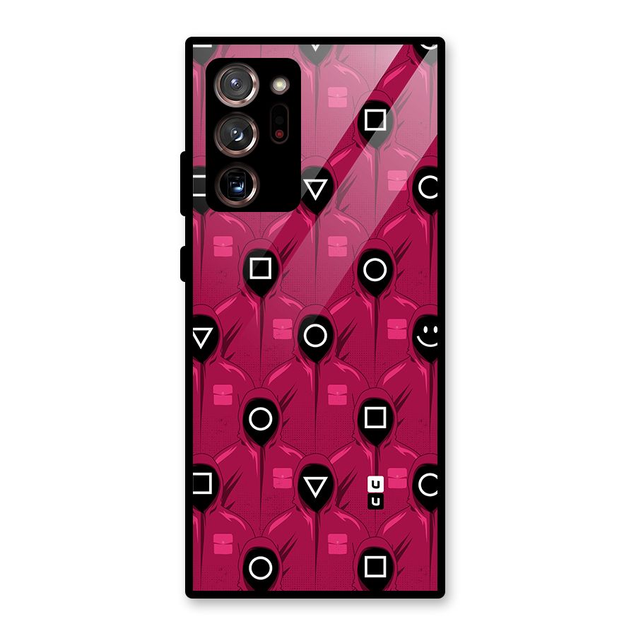Squid Gamers Pattern Glass Back Case for Galaxy Note 20 Ultra