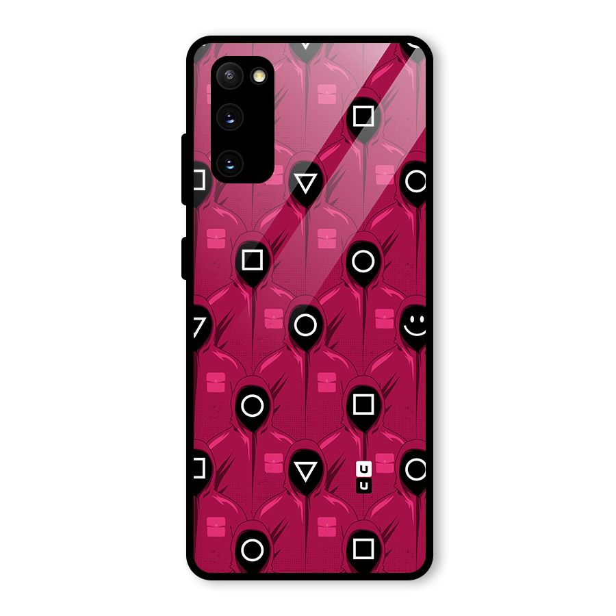 Squid Gamers Pattern Glass Back Case for Galaxy S20 FE 5G