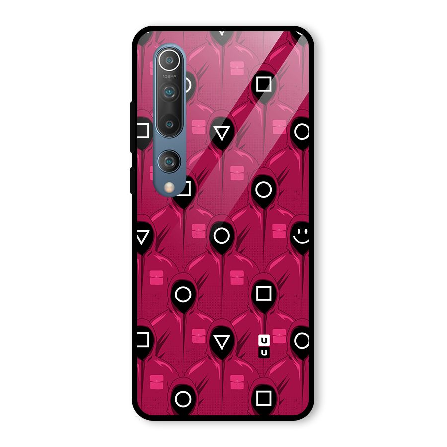 Squid Gamers Pattern Glass Back Case for Mi 10