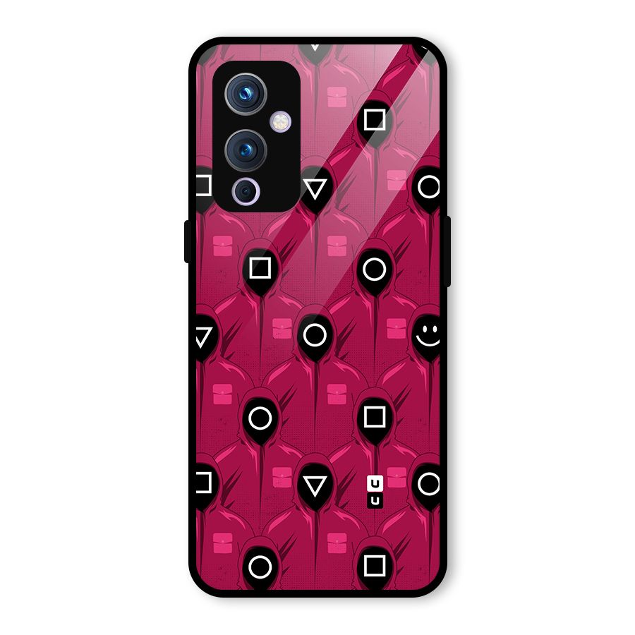 Squid Gamers Pattern Glass Back Case for OnePlus 9