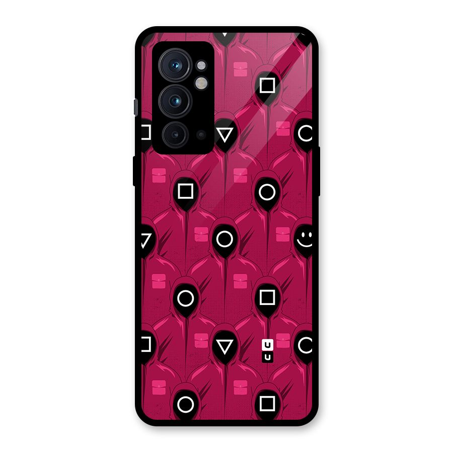 Squid Gamers Pattern Glass Back Case for OnePlus 9RT 5G