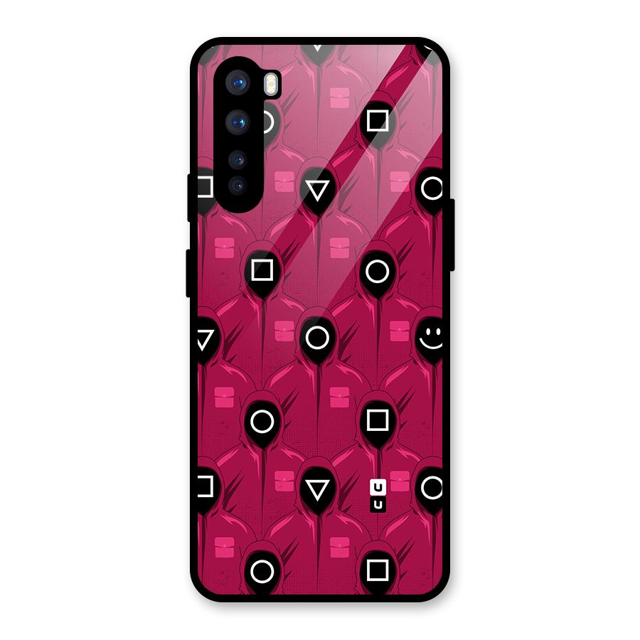 Squid Gamers Pattern Glass Back Case for OnePlus Nord