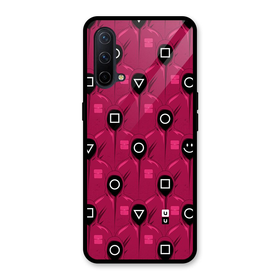 Squid Gamers Pattern Glass Back Case for OnePlus Nord CE 5G