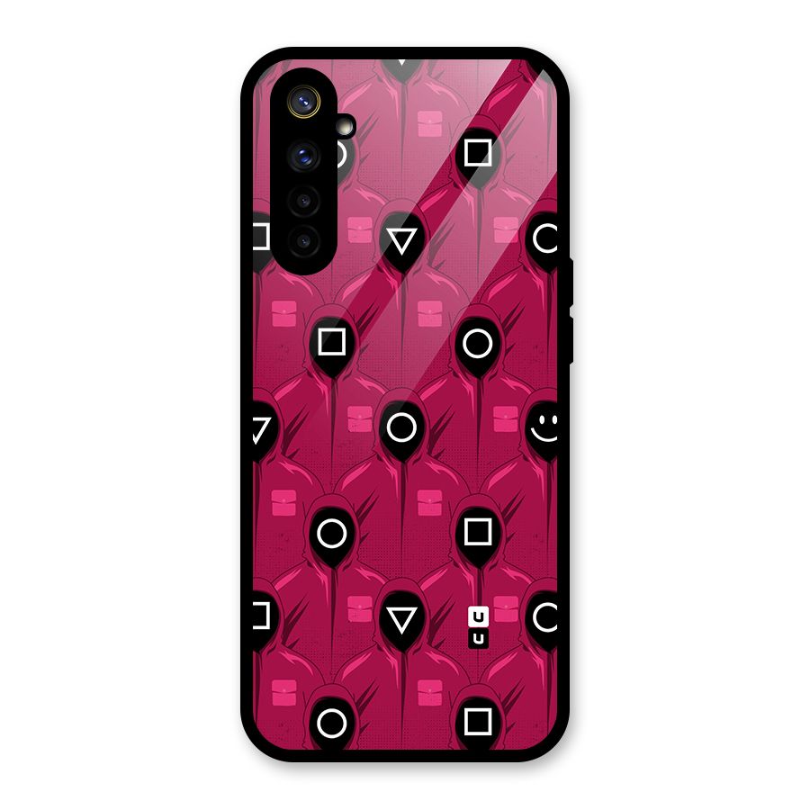 Squid Gamers Pattern Glass Back Case for Realme 6