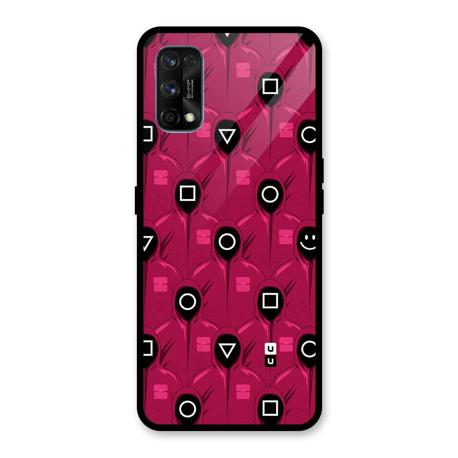 Squid Gamers Pattern Glass Back Case for Realme 7 Pro
