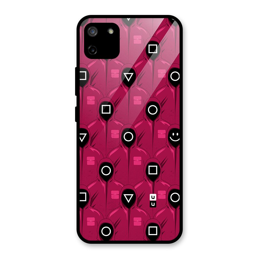 Squid Gamers Pattern Glass Back Case for Realme C11