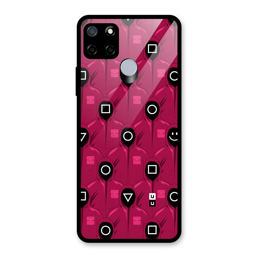 Squid Gamers Pattern Glass Back Case for Realme Narzo 20