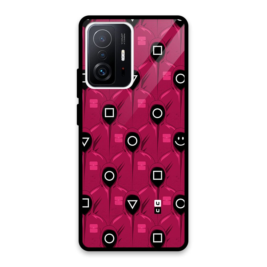 Squid Gamers Pattern Glass Back Case for Xiaomi 11T Pro