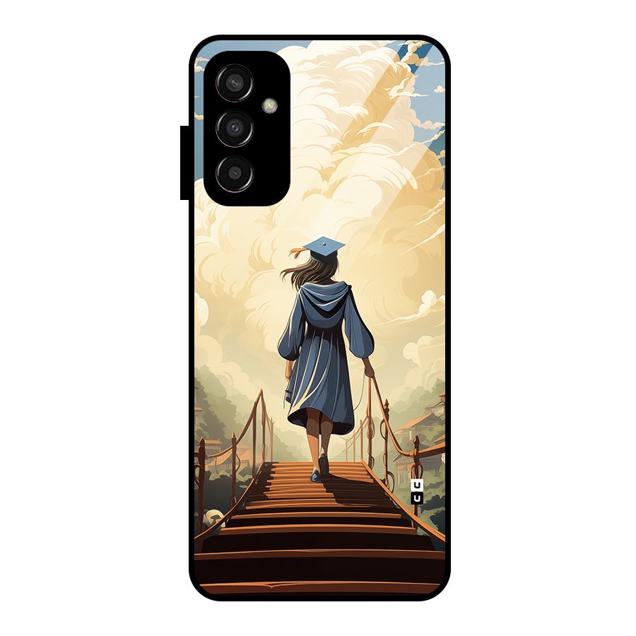 Stair Of Success Glass Back Case for Galaxy F13