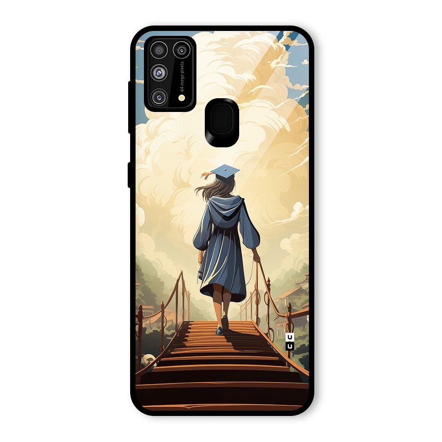 Stair Of Success Glass Back Case for Galaxy M31