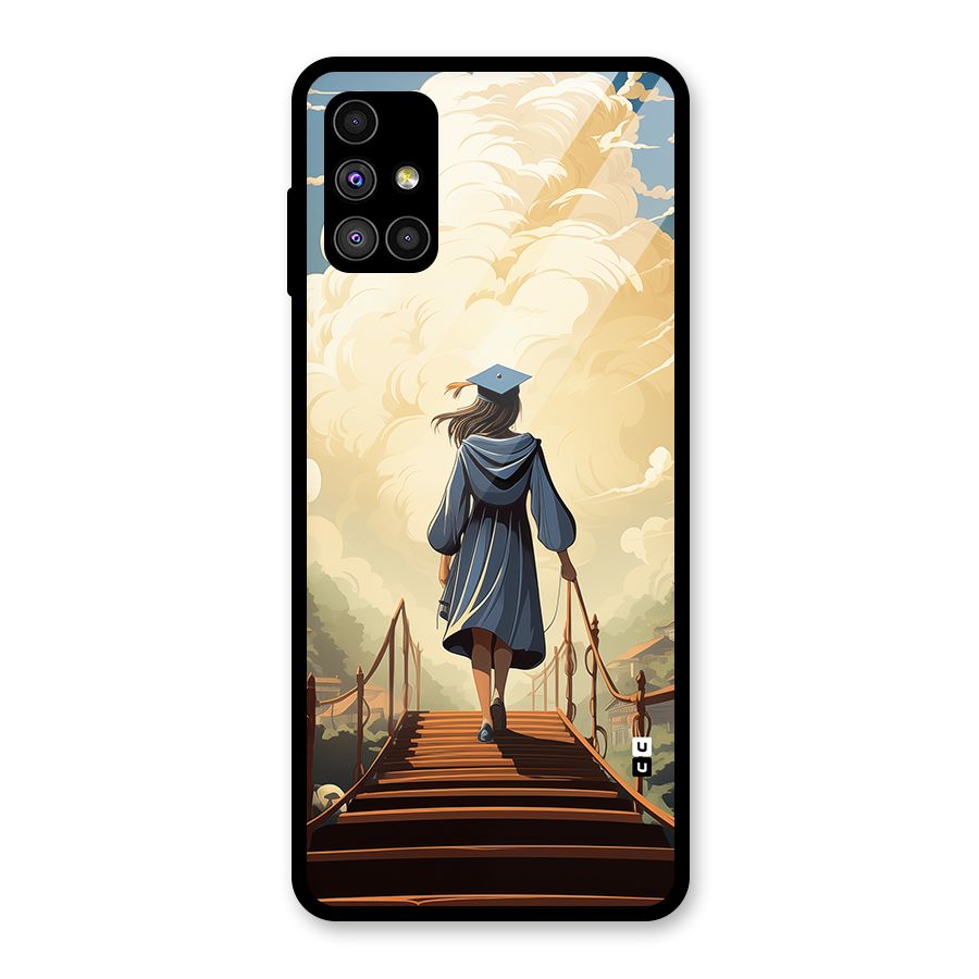 Stair Of Success Glass Back Case for Galaxy M51
