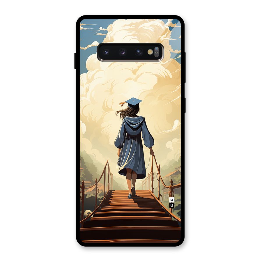Stair Of Success Glass Back Case for Galaxy S10 Plus