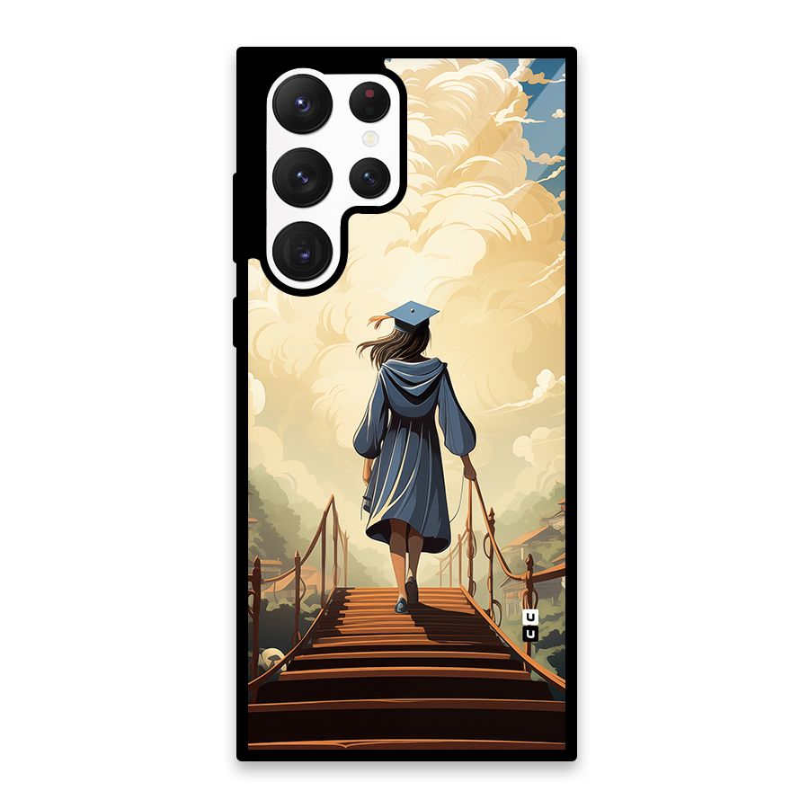 Stair Of Success Glass Back Case for Galaxy S22 Ultra 5G