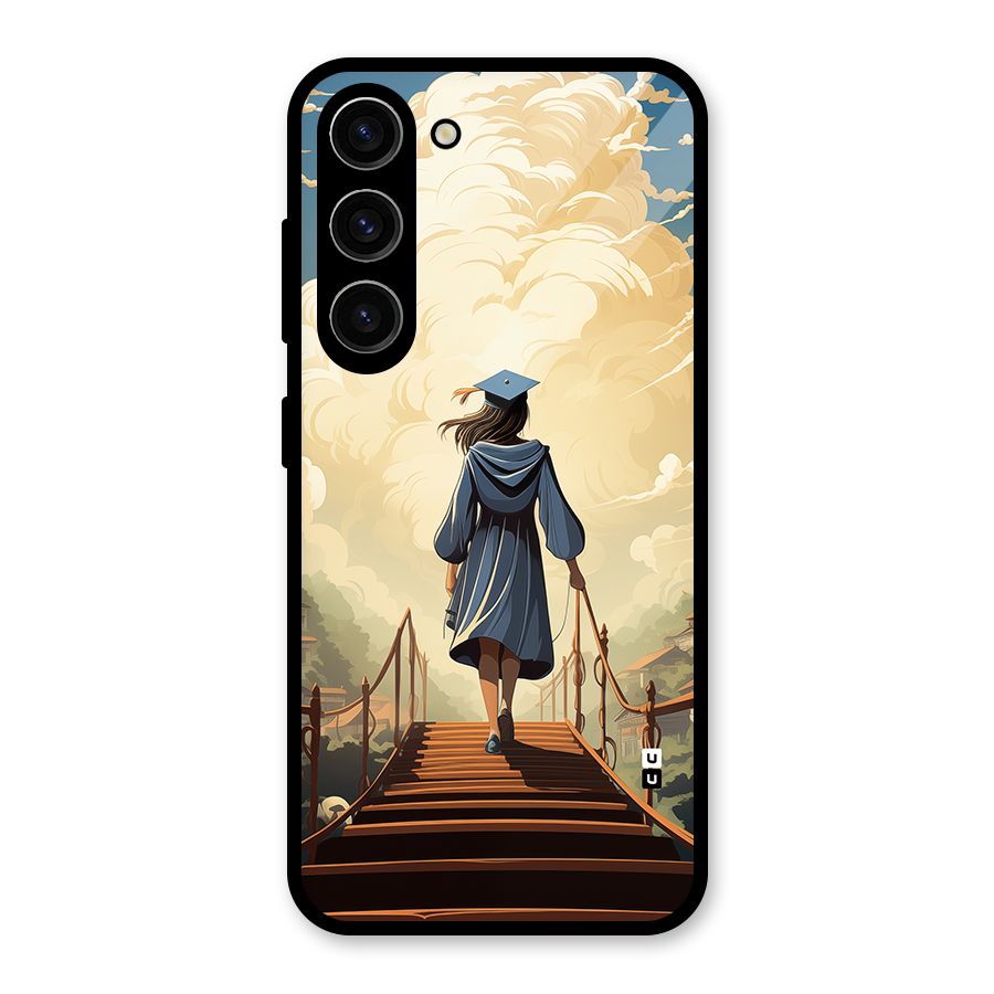 Stair Of Success Glass Back Case for Galaxy S23