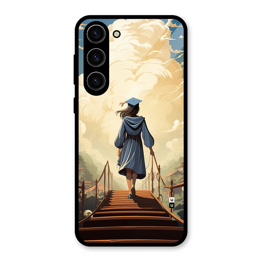 Stair Of Success Glass Back Case for Galaxy S23 Plus