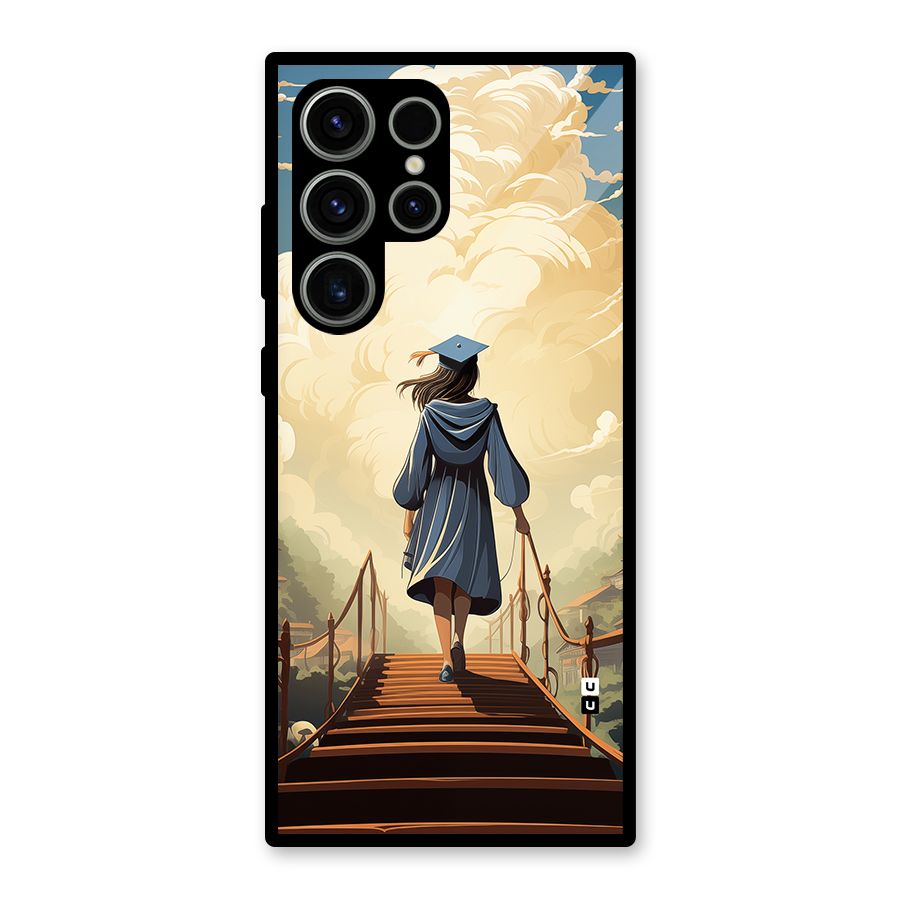 Stair Of Success Glass Back Case for Galaxy S23 Ultra