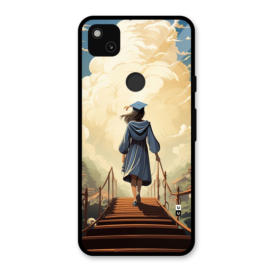 Stair Of Success Glass Back Case for Google Pixel 4a
