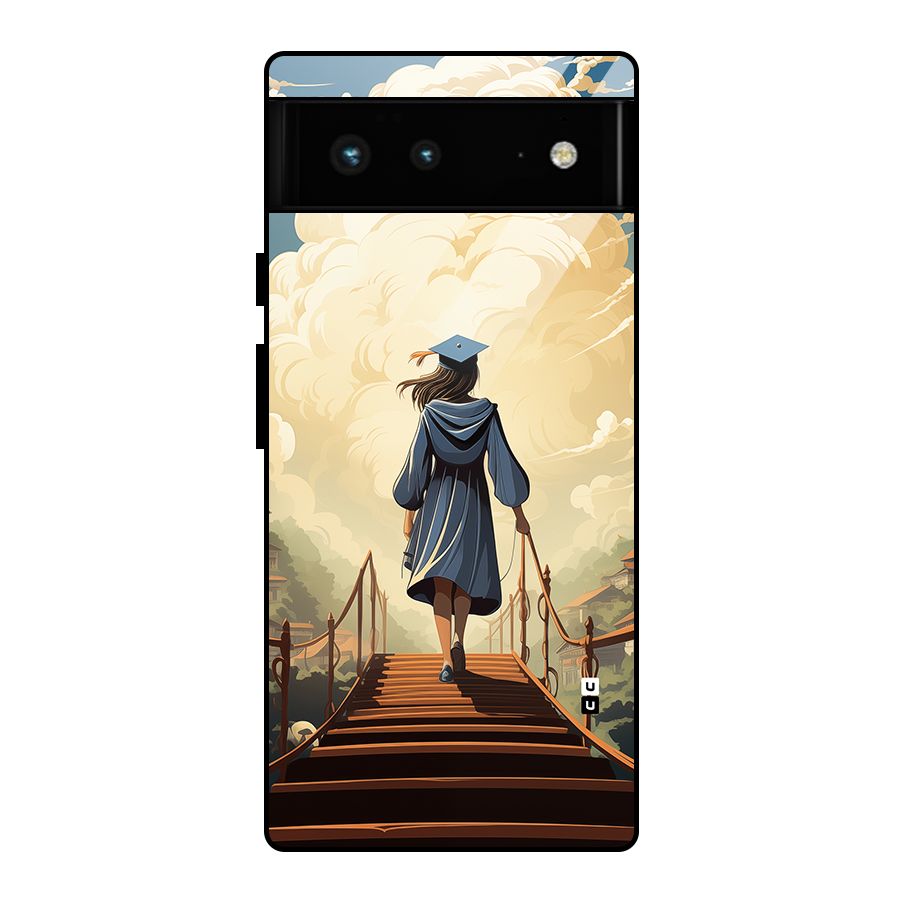 Stair Of Success Glass Back Case for Google Pixel 6
